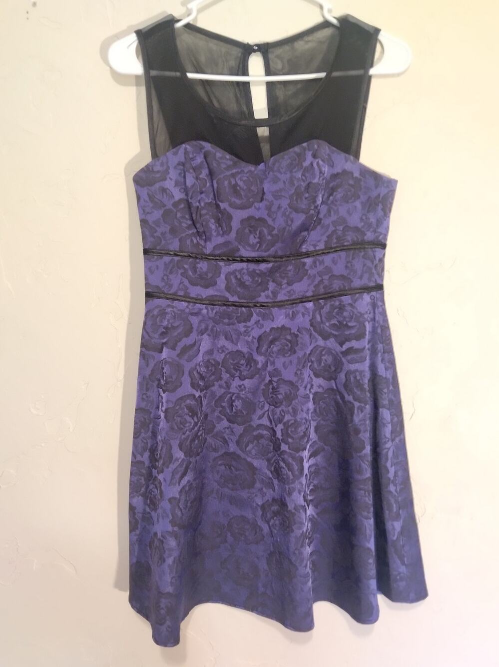 TeezeMe Purple Floral Print Dress